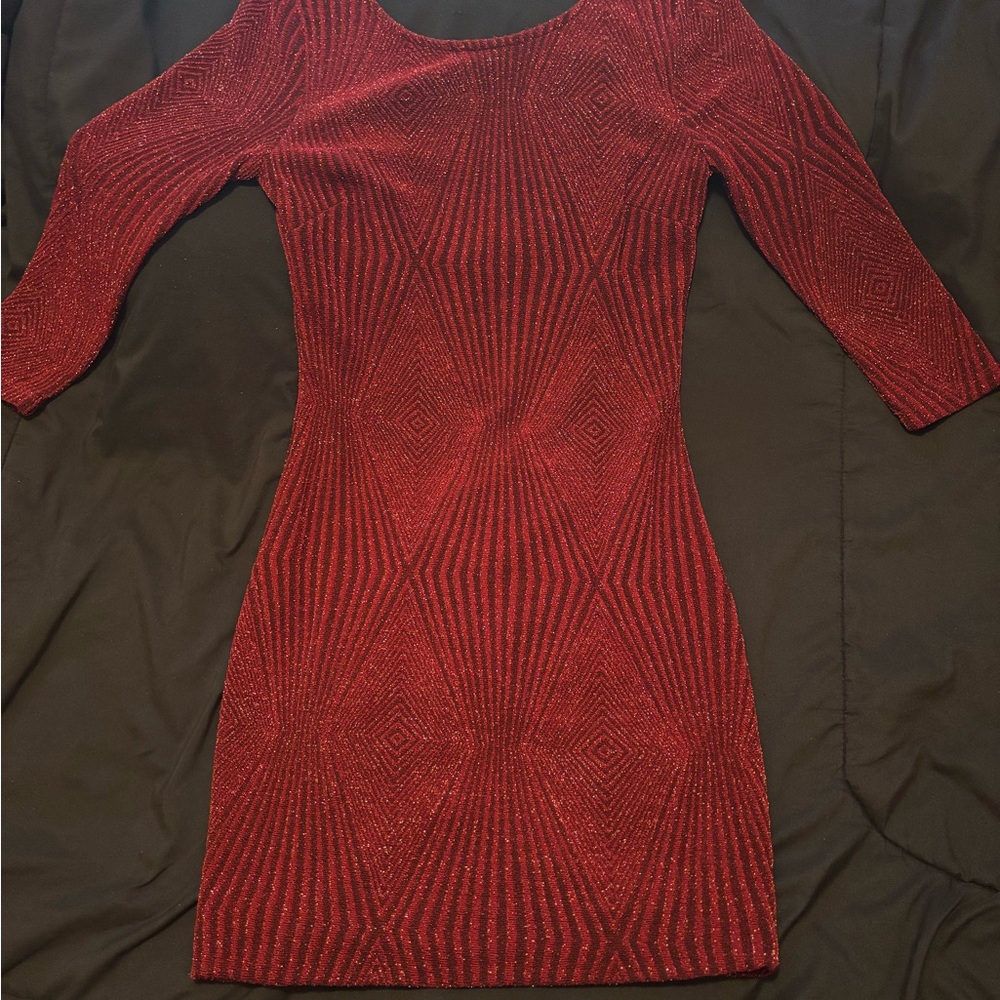 Elegant Red Women's Dress